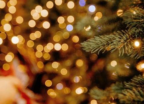 Weihnachtsbaum mit Weihnachtsgruß von STARK Home